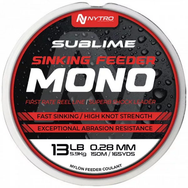 Nytro Sublime Sinking Feeder 0,26mm 150m Filo Principale Monofilo