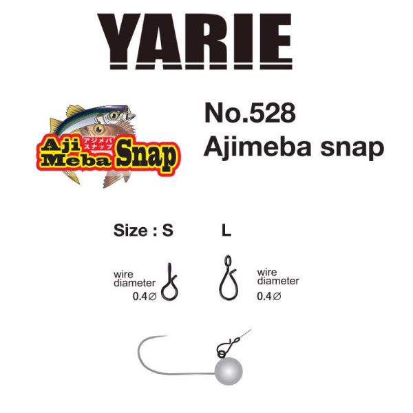 Yarie 528 Ajimeba Fast Snap L 5lb Moschettone Rapido 7pz
