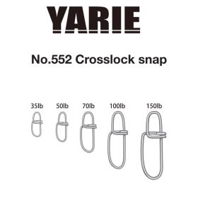 Yarie 552 Crosslock Snap 50lb Moschettone 9pz