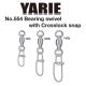 Yarie 554 Crosslock Bearing Swivel 140lb Girella 3pz
