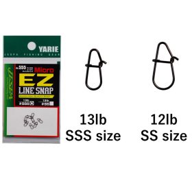 Yarie 555 Micro Ez Line Snap 13lb SSS Moschettone 8 pz