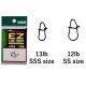 Yarie 555 Micro Ez Line Snap 13lb SSS Moschettone 8 pz