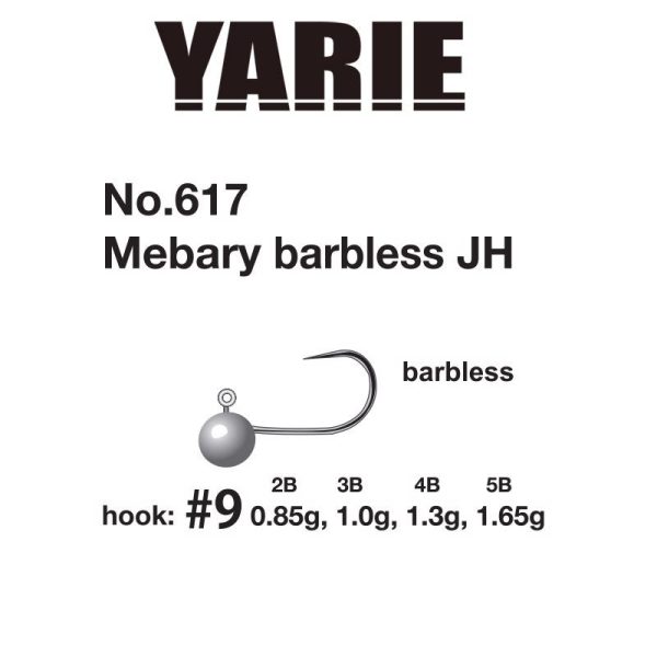 Yarie 617 Mebary Barbless 9 1,65gr Jig Fej 5db