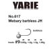 Yarie 617 Mebary Barbless 9 1,65gr Jig Fej 5db