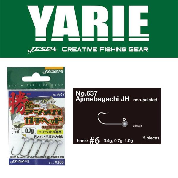 Yarie 637 Ajimeba Gachi 6 Testina Jig 0,7gr 5pz