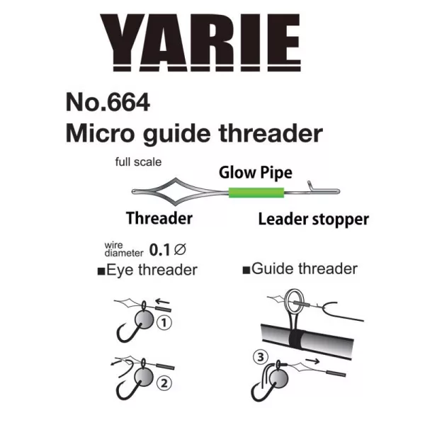 Yarie Micro Guide Threader Ago Infilacavo 2pz