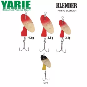 Yarie 672 Blender 2,1gr SP4 Black/Yellow Rotante