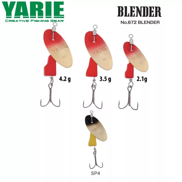 Yarie 672 Blender 2,1gr SP4 Black/Yellow Rotante