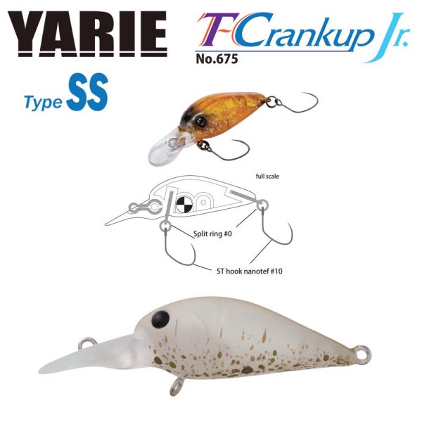 Yarie T-Crankup Jr 675 Type SS 2,8cm 2,1gr C3 Akayari Wobbler