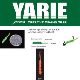   Yarie Amibaits 691 2,3cm 30F Orange/Silver Glitter Esche in Gomma 14pz