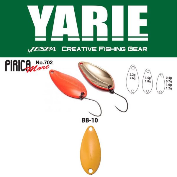 Yarie 702 Pirica More 1,0gr BB10 Mustard Cucchiaino Oscillante