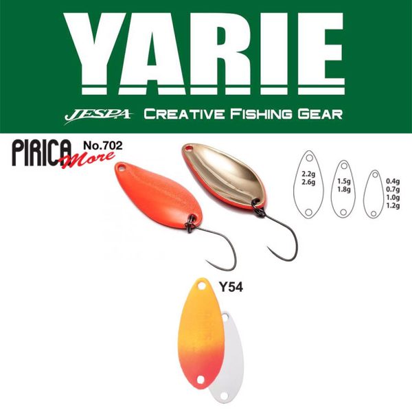 Yarie 702 Pirica More 1,8gr Y54 Orange/Red Cucchiaino Oscillante