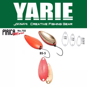   Yarie 702 Pirica More 2,2gr BS-5 Matte Red Cucchianio Ondulante