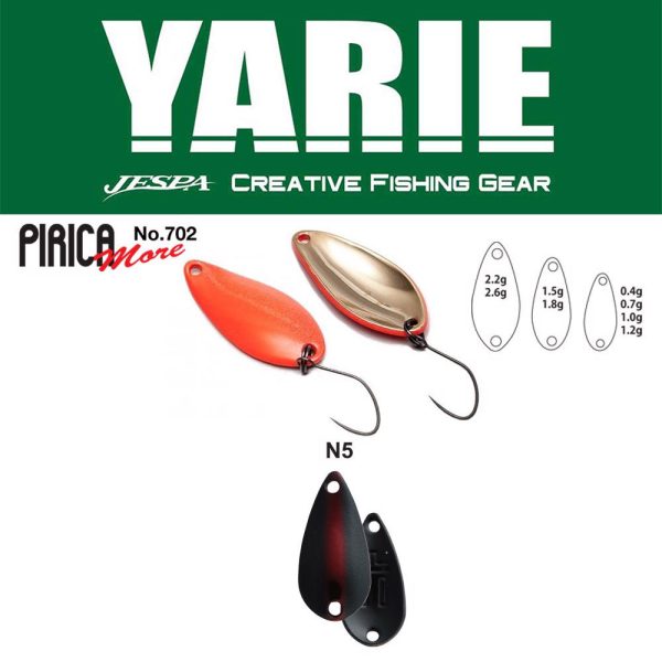 Yarie 702 Pirica More 2,2gr N5 Rabbit Eye Cucchiaino ondulante