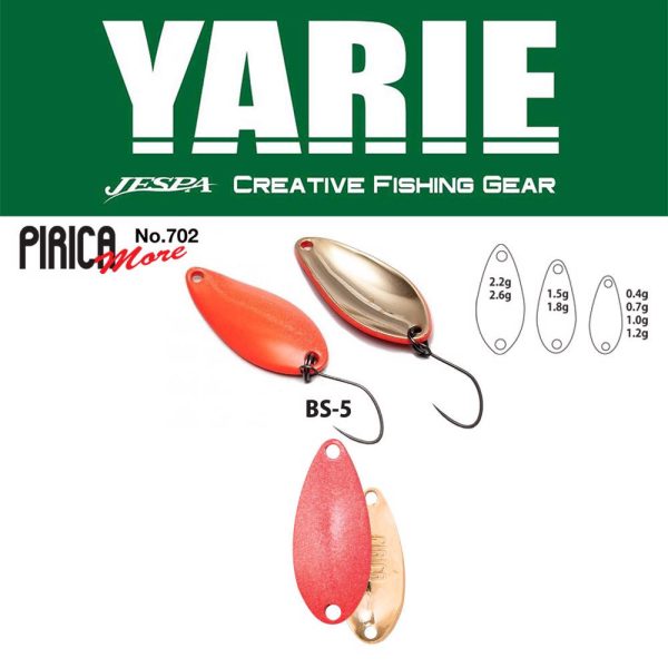 Yarie 702 Pirica More 2,6gr BS-5 Matte Red Cucchiaino ondulante