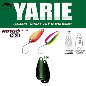   Yarie 704 Ringo Midi 1,8gr E66 Fits Green Cucchiaino Ondulante