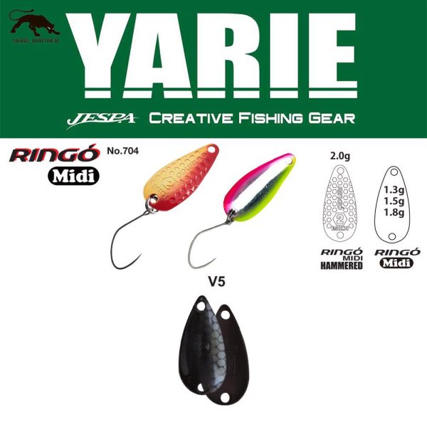 Yarie 704 Ringo Midi 1,8gr V5 D6 Cucchiaino ondulante