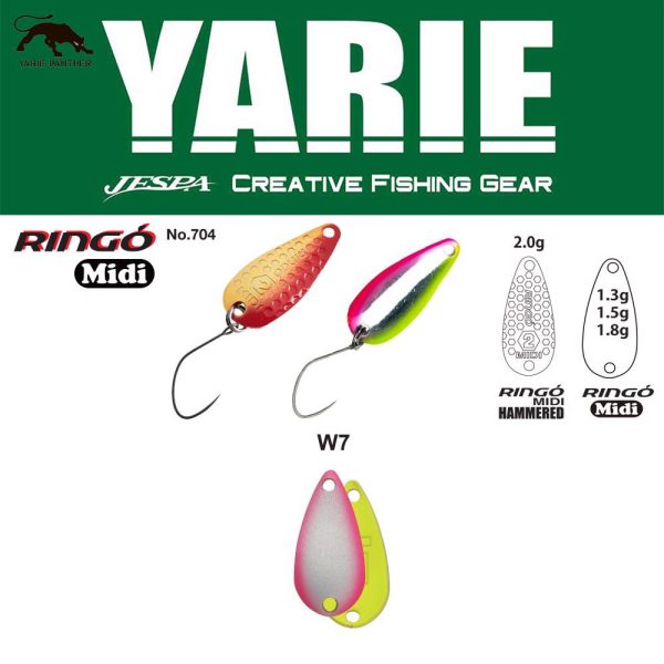 Yarie 704 Ringo Midi 1,8gr W7 WPN-N Cucchiaino Ondulante