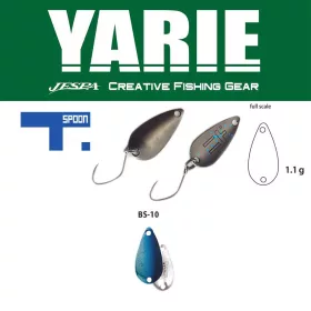   Cucchiaino ondulante Yarie 706 T-Spoon 1,1gr BS10 Blue/Silver