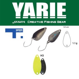Yarie 706 T-Spoon 1,1gr H3 Chart Glitter Cucchiaio Ondulante