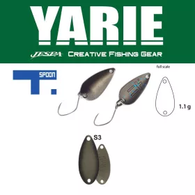 Yarie 706 T-Spoon 1,1gr S3 Decayed Leaf Cucchiaino Ondulante