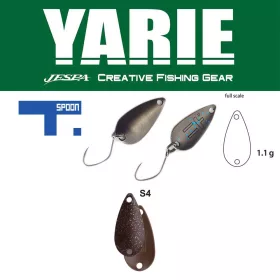   Yarie 706 T-Spoon 1,1gr S4 Marron Squash Ondulante a Cucchiaio
