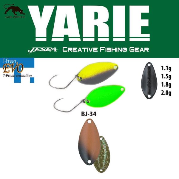 Yarie 710T T-Fresh Evo 1,5gr BJ-34 Bahun Uni Cucchiaino Ondulante