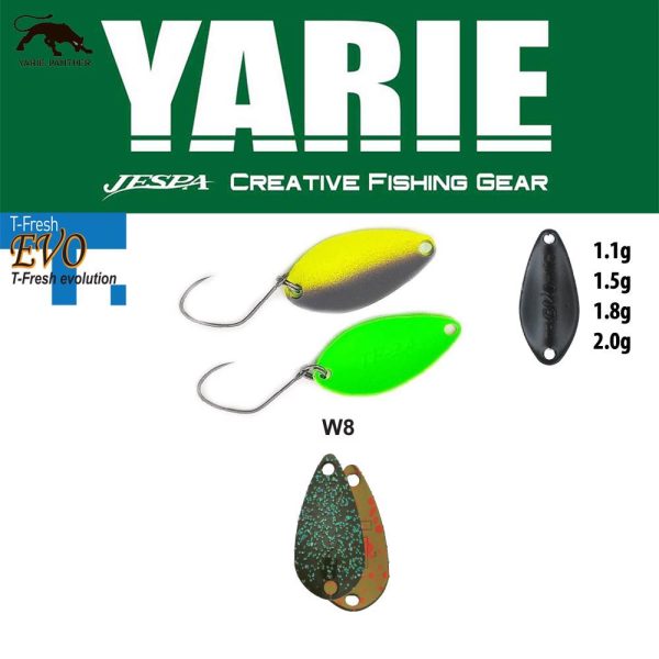 Yarie 710T T-Fresh Evo 1,5gr W8 Iwadatami Ondulante a Cucchiaio