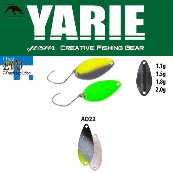 Yarie 710T T-Fresh Evo 2,0gr AD22 Saber Silver Cucchiao Ondulante