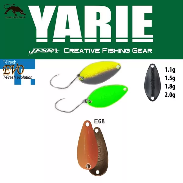 Yarie 710T T-Fresh Evo 2,0gr E68 Caramel Gold Ondulante a cucchiaio