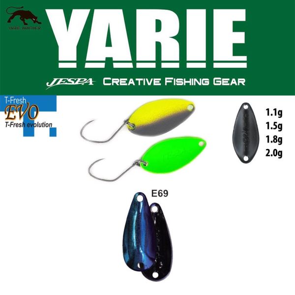 Yarie 710T T-Fresh Evo 2,0gr E69 Fire Blue Cucchiaio Vibrante