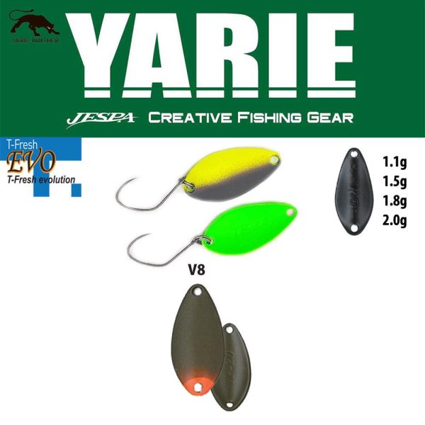 Yarie 710T T-Fresh Evo 2,0gr V8 Kanimiso Ikura Spoon Lure