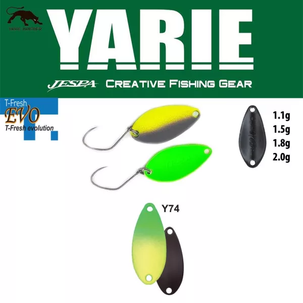 Yarie 710T T-Fresh Evo 2,0gr Y74 Green/Lemon Cucchiaino Ondulante