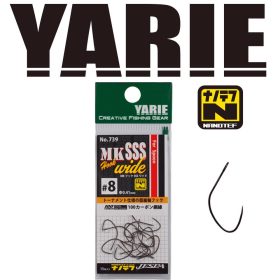   Yarie 739 MK SSS Wide 09 Amo per Pesci Predatori Senza Ardiglione, Ad Anello, Singolo 15pz