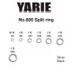 Yarie 806 Split Ring Silver 6lb 00 Anello Spezzato 30pz