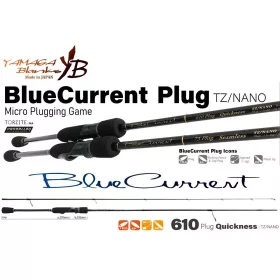   Yamaga Blanks Blue Current 610Plug Quickness TZ-Nano 2,10m 1,5-5gr 2 Pezzi Canna da Spinning