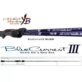   Yamaga Blanks Blue Current III 78 2,42m 2-15gr Canna da spinning in 2 pezzi