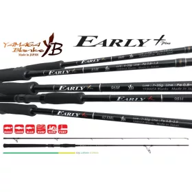   Yamaga Blanks Early+ 98H 2,93m 18-60gr Canna da Spinning 2 Pezzi