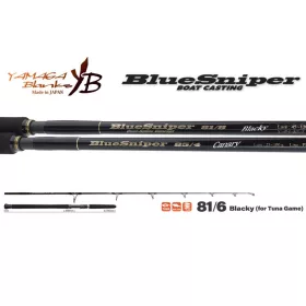   Yamaga Blanks Blue Sniper 81/6 Blacky Tuna 2,48m 30-110gr Canna da spinning in 2 pezzi
