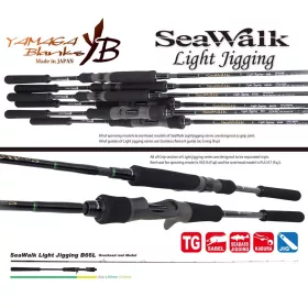   Yamaga Blanks Seawalk Light Jigging B66L Baitcast 1,98m 40-80gr Canna da spinning 2 pezzi