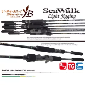   Yamaga Blanks Seawalk Light Jigging 67UL 2,01m 25gr Canna da spinning 2 pezzi