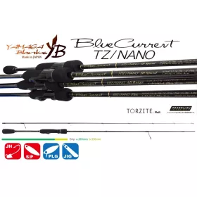   Yamaga Blanks Blue Current 67TZ Nano 2,02m 5gr 2 Pezzi Canna da Spinning