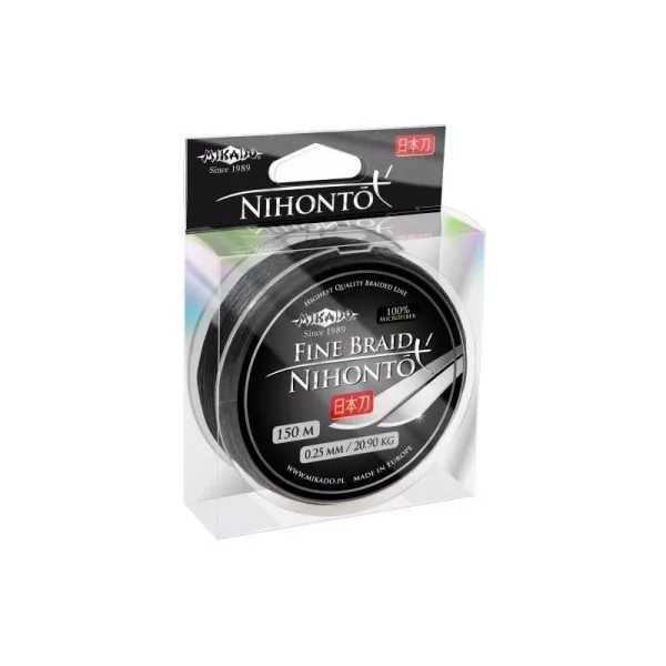 Cavo intrecciato Mikado Nihonto Fine 0,30mm 15m Nero per terminali