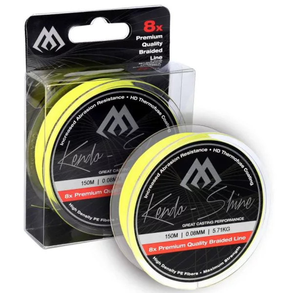 Mikado Kendo Shine Giallo Fluo 0,16mm 150m Trecciato