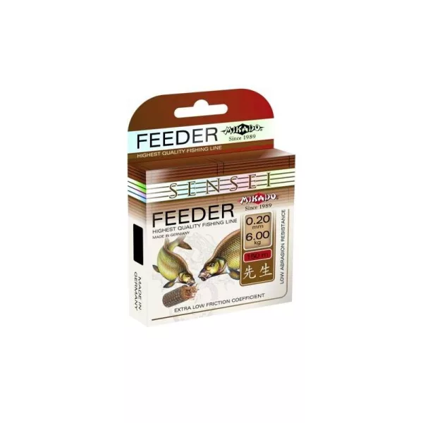 Mikado Sensei Feeder 0,20mm 150m Filo da Pesca Monofilo Nero